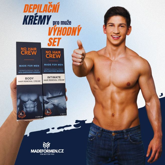 Dvojnásobná péče pro hladkou pokožku! S No Hair Crew DUOSET máš vše, co potřebuješ: 👉 Krém na tělo – rychle a šetrně...