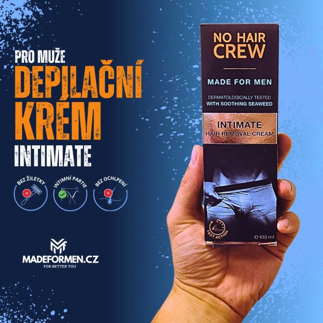 Protože džungle patří do přírody, ne do tvých kalhot. 🌴🙈 S krémem No Hair Crew Intimate se zbavíš nechtěných chloupků...